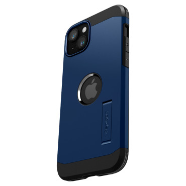 Tough Armor Magsafe case with an IPHONE 15 plus blue stand