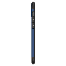 Harte Rüstung Magsafe-Hülle mit einem iPhone 15 plus Blue Ständer