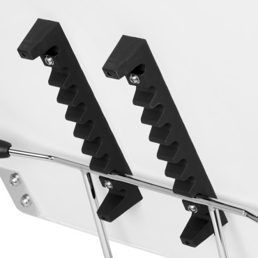 Kozmetické kreslo SILLON s vaničkami biele — detail základne
