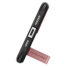 Tough Armor Magsafe Case met een 15-roze iPhone-standaard