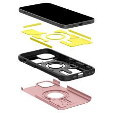 Tough Armor Magsafe Case met een 15-roze iPhone-standaard
