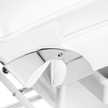Kozmetické kreslo SILLON s vaničkami biele — detail opierky ruky