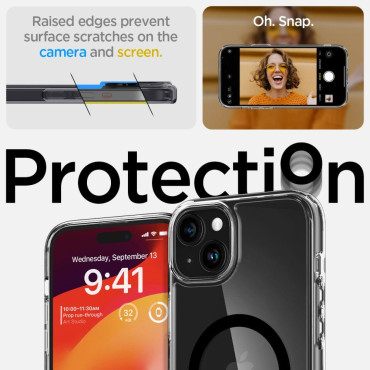 Etui Ultra Hybrid Mag från Magsafe på iPhone 15 Plus Svart
