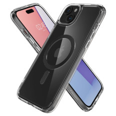 Ultra Hybrid Mag Case med Magsafe på iPhone 15 Grey