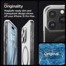 Etui Ultra Hybrid Mag från Magsafe på iPhone 15 Pro Max Gray
