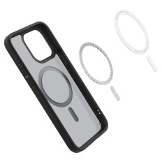 Etui Ultra Hybrid Mag från Magsafe på iPhone 15 Pro Max Transparent-Svart