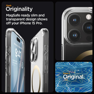 Capa Mag ultra híbrida com magsafe no iphone 15 pro zlotys
