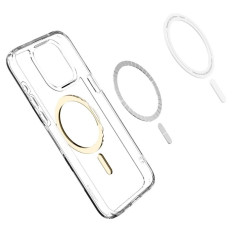 Etui Ultra Hybrid Mag de Magsafe en el iPhone 15 Pro Max Gold
