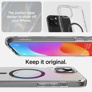 ETUI Ultra Hybrid Mag od Magsafe na iPhone 15 Grafit