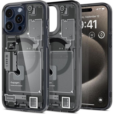 Etui Ultra Hybrid Mag alates Magsafe kohta iPhone 15 Pro Max Gray-Black