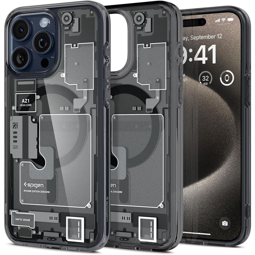 Etui Ultra Hybrid Mag från Magsafe på iPhone 15 Pro Max Gray-Black