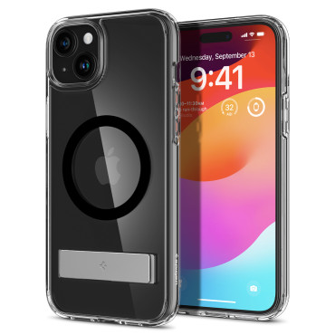 Ultra Hybrid S Magsafe Case med stativ for iPhone 15 Plus Black