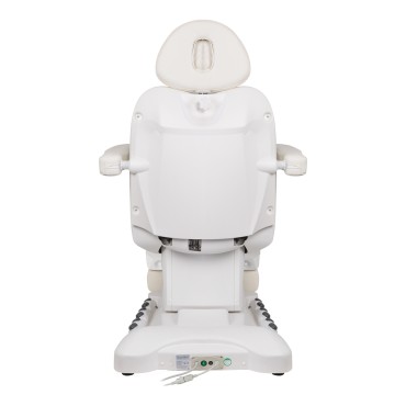 Cadeira Elétrica Cosmética AZZURRO 708B Exclusive 4 Motores com Aquecimento — vista traseira