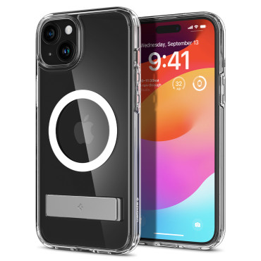 Ultra Hybrid S Magsafe Case met een iPhone 15 Plus-vormige standaard