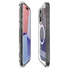 Ultra Hybrid s Magsafe Case med ett stativ för iPhone 15 Pro transparent