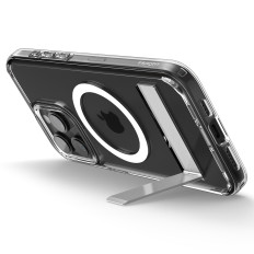 Ultra Hybrid s Magsafe Case med ett stativ för iPhone 15 Pro transparent