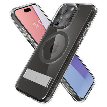 Ultra Hybrid S Magsafe Case ar stendu iPhone 15 Pro Graphite