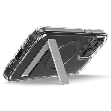 Ultra Hybrid s Magsafe Case avec un stand pour iPhone 15 Pro Graphite
