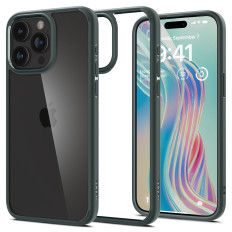 Etui erittäin hybridi iPhone 15 Pro max tummanvihreä