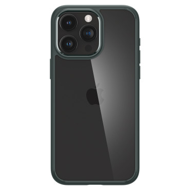 ETUI Ultra Hybrid on iPhone 15 Pro Max dark green