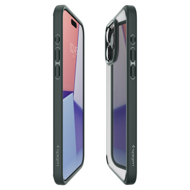 Etui ultra hybrid auf iphone 15 pro max dunkelgrün