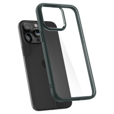 ETUI Ultra Hybrid on iPhone 15 Pro Max dark green