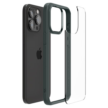 Etui Ultra hibrid az iPhone 15 Pro Max Sötétzöld