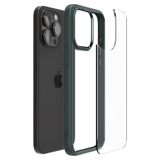 Etui ultra hybrid auf iphone 15 pro max dunkelgrün