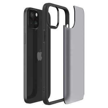 Ultra Hybrid Case op iPhone 15 Transparantie-zwart