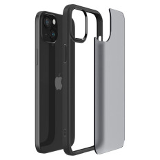 Ultra Hybrid περίπτωση για το iPhone 15 διαφάνεια-μαύρο