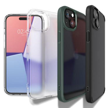 Ultra Hybrid Case op iPhone 15 Transparantie-zwart