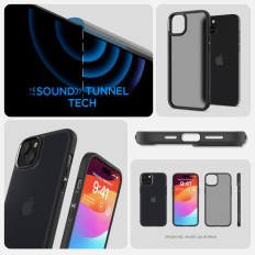 Ultra Hybrid Case op iPhone 15 Transparantie-zwart