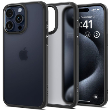 Caso ultra ibrido su iPhone 15 PRO Transparency-Black