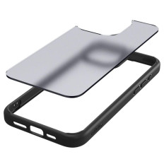 Ultra hibridni slučaj na iPhone 15 Pro Transparentno-crno