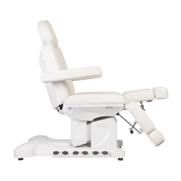 Cadeira Elétrica Cosmética AZZURRO 708BS PEDI PRO EXCLUSIVE com 3 Motores e Aquecimento — vista lateral