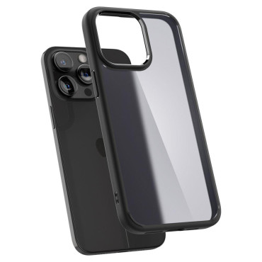 Ultra hybridný prípad na iPhone 15 Pro Max Transparenta-Black
