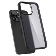 Ultra hybridný prípad na iPhone 15 Pro Max Transparenta-Black
