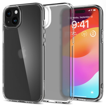 Ultra hybridväska på iPhone 15 plus transparent
