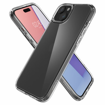 Ultra hybridný prípad na iPhone 15 plus transparentný
