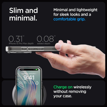 ETUI Ultra Hybrid uz iPhone 15 Pro Max Caurspīdīga