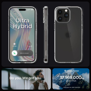 ETUI Ultra Hybrid uz iPhone 15 Pro Max Caurspīdīga