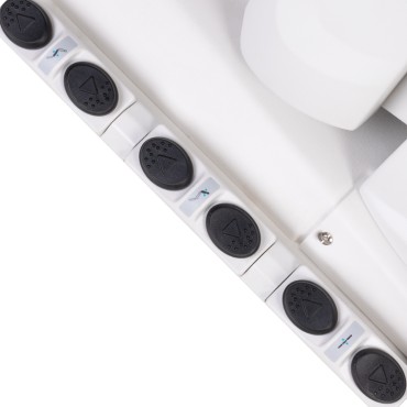 ELEKTRICKÉ KOZMETICKÉ KRESLO AZZURRO 708BS PEDI PRO EXCLUSIVE S 3 MOTORMI A VYHRIEVANÍM — detail ovládania