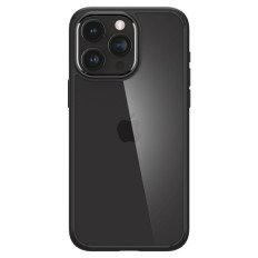 Ultra Hybrid Case op iPhone 15 Pro Black Mat