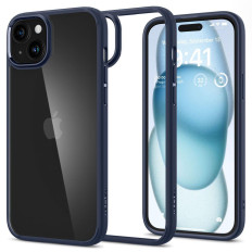 Ultra Hybrid Case op iPhone 15 Blue