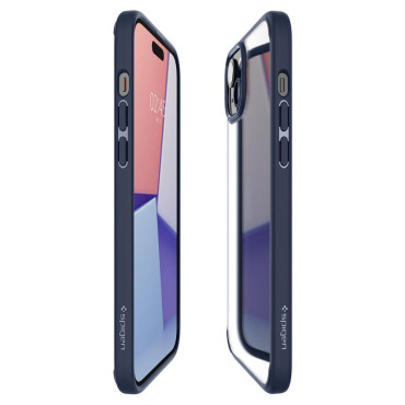 Υπερβολική υβριδική περίπτωση στο iPhone 15 μπλε
