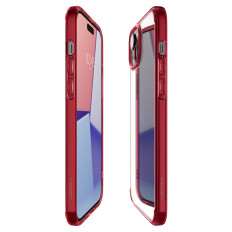 Ultra Hybrid Case på iPhone 15 Plus Rød