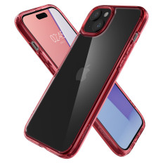 Ultra Hybrid Case på iPhone 15 Plus Rød