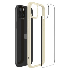 Caso ultra híbrido no iphone 15 plus bege
