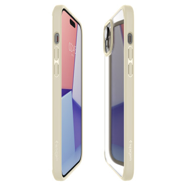 Ultra Hybrid περίπτωση στο iPhone 15 συν το μπεζ