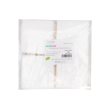 COMPRESAS DE ALGODÓN NATURLINE 150G 16,5cm x18cm — empaque